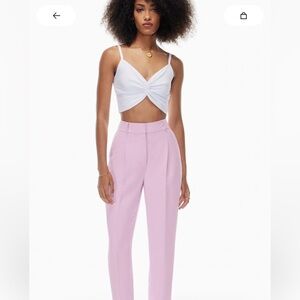 Dynamite High Waisted Pink Straight Leg Pants Trousers Size 6